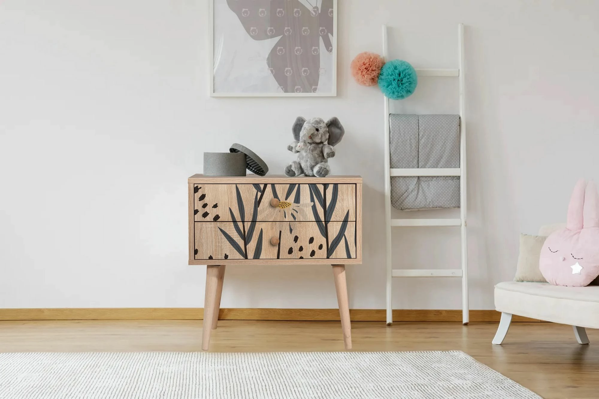 Nočna komoda City Two Daisy, Hanah Home