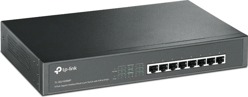 Preklopnik TP-Link TL-SG1008MP, 8-portni Gigabit, PoE, 1U