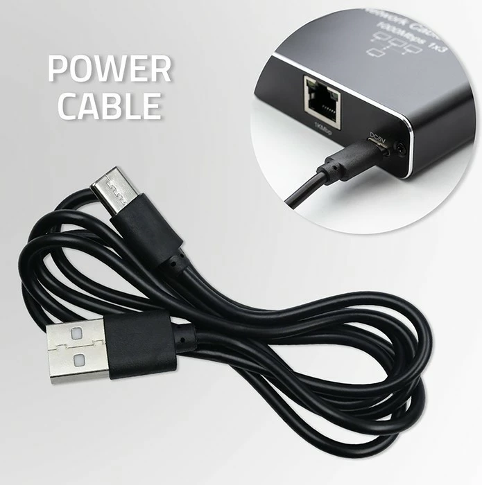 Stikalo za omrežje, 5 vrat RJ45, 1000 Mb/s, aluminij, USB-C Qoltec 52293