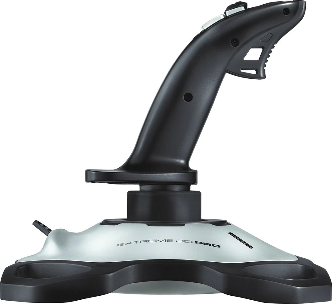 Napreden joystick Logitech G Extreme 3D PRO, PC, digitalen, žični, USB 2.0, črn, bel