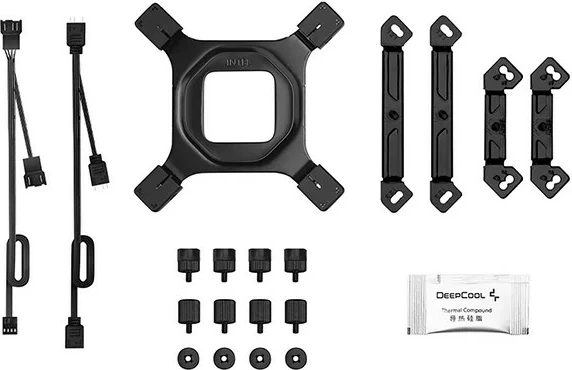 Hladilnik za procesor Deepcool AG620 Black ARGB V2, 2 ventilatorja, 6 termičnih cevi, 120 mm, črn