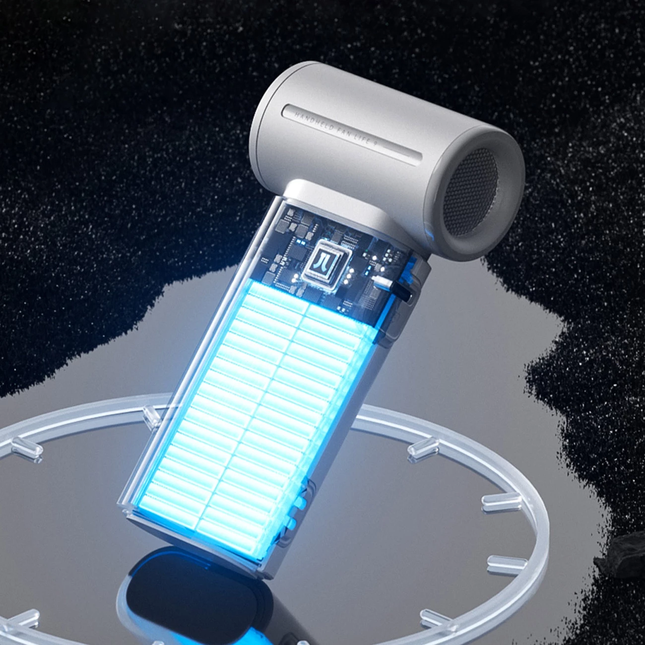 Prenosni ročni ventilator Jisulife Life9, 3600 mAh, USB-C, siv