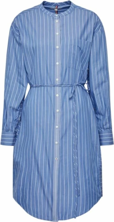 Obleka Co Modal Knee Shirt, Tommy Hilfiger, modra