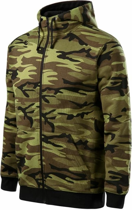 Duks z zadrgo, kamuflaža — Malfini (moški)