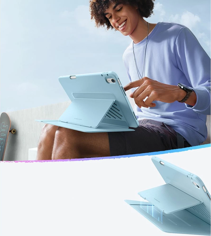 Preklopna zaščita ESR Flip Hybrid za iPad Air 13", modra