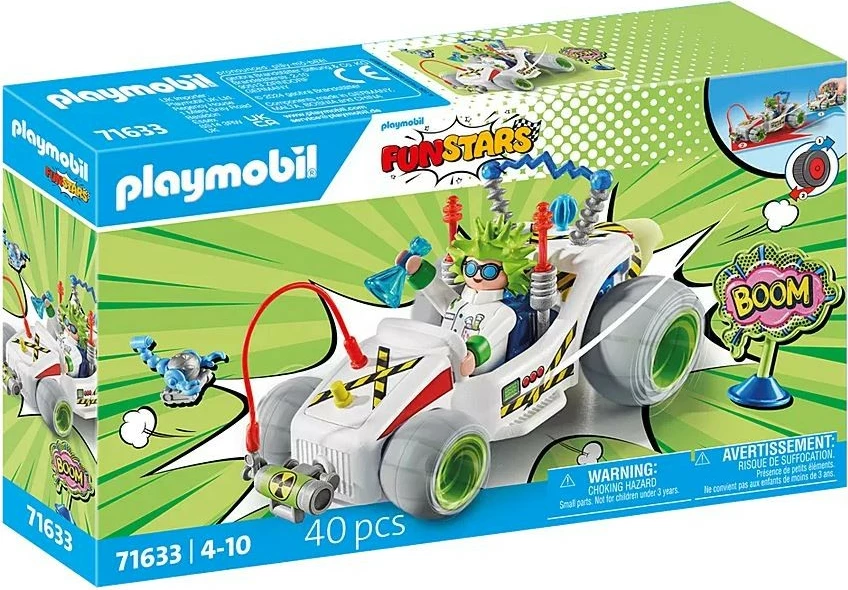 Igrače set profesor in gokart Playmobil Funstars 71633, 40 kosov