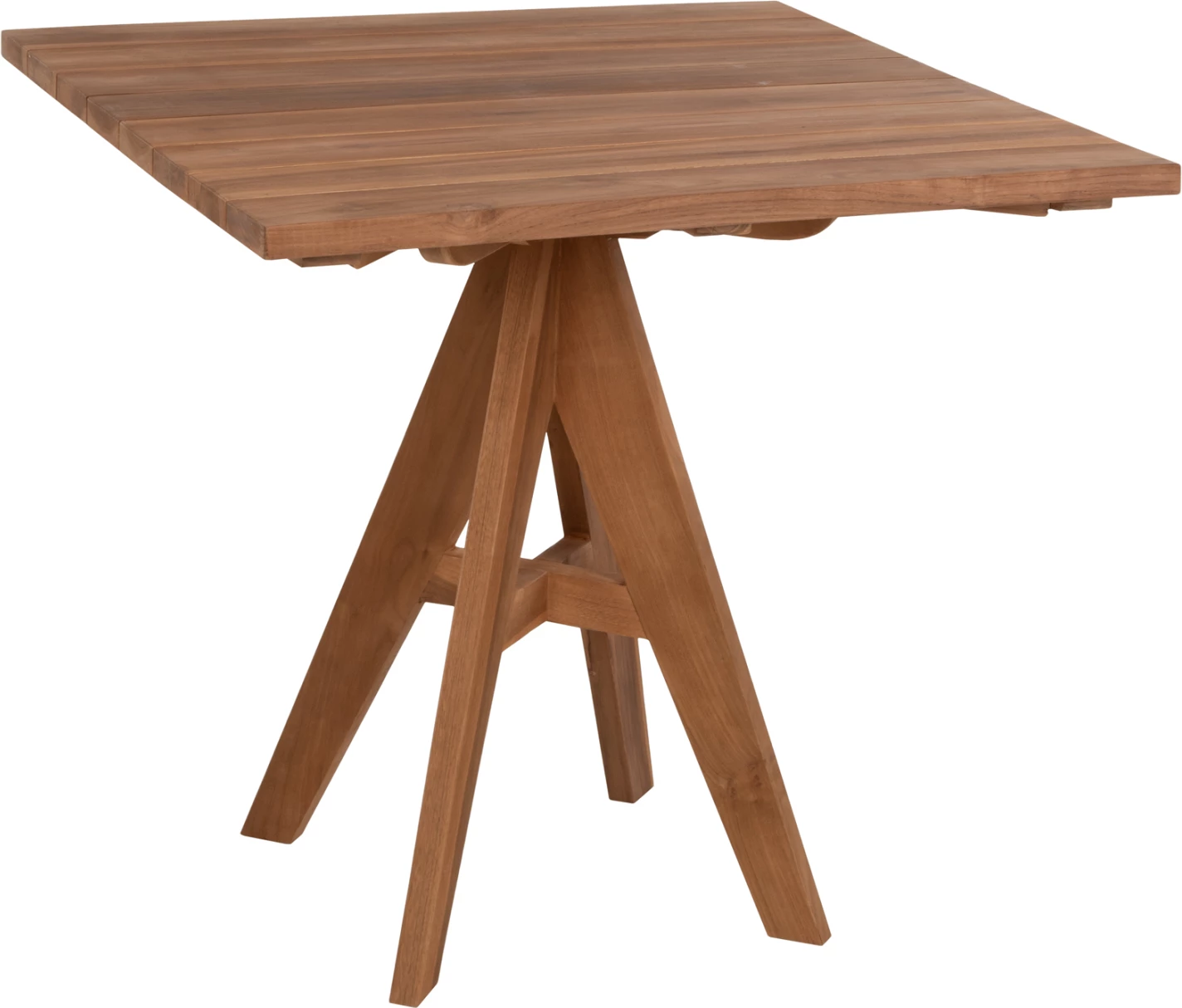 Zunanji jedilni mizi LEO FH9622 kvadratni tikov les 80x80x75Hcm