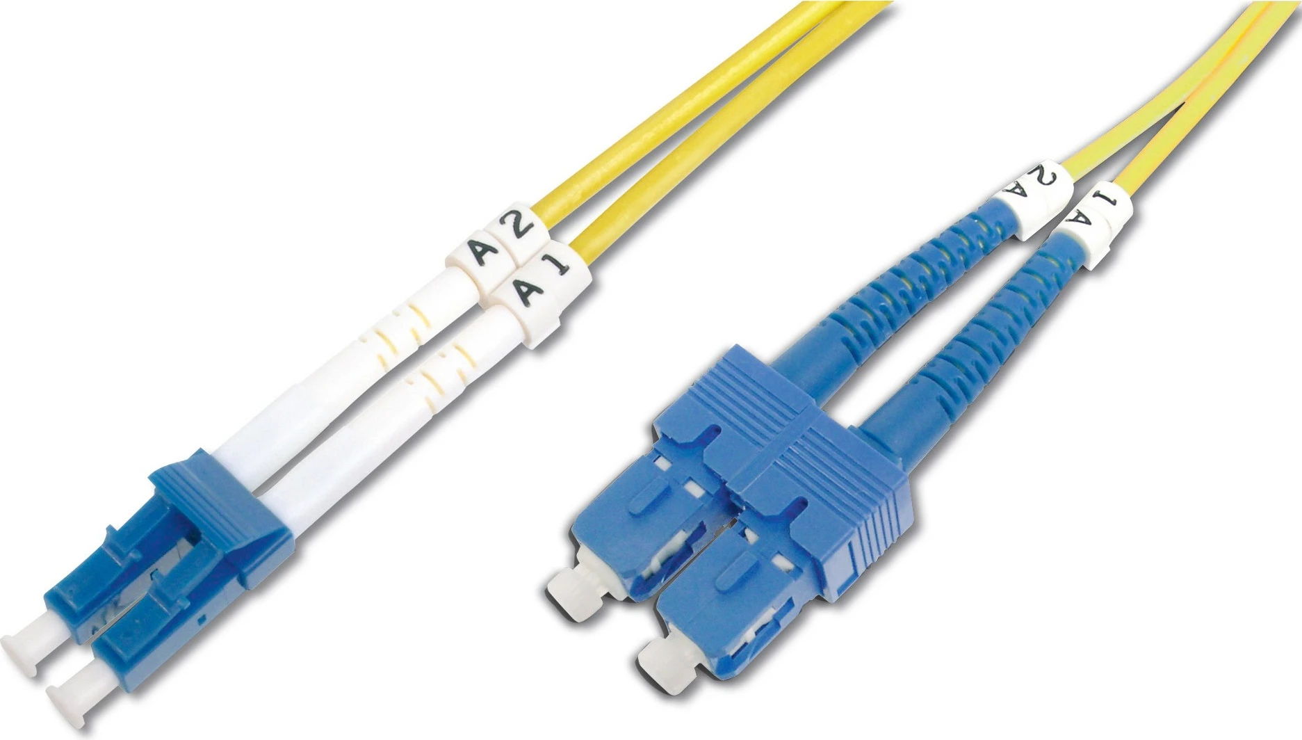 Optični kabel LC/SC OS2, 10 m, rumen - Digitus