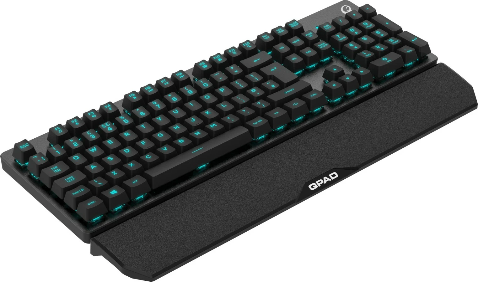 Gaming tipkovnica QPAD Pro MK40, QWERTY, črna