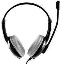 Slušalke z mikrofonom, USB, črno/bele Media-Tech EPSILION MT3573