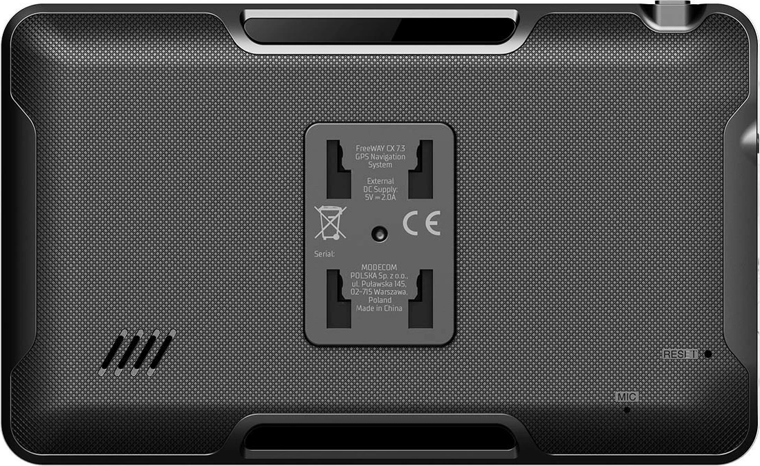 Navigacija GPS MODECOM FREEWAY CX 7.3 iGO, 7-palčni, 16GB, 512MB RAM, Bluetooth, Zemljevid Evropa Truck z letno posodobitvijo