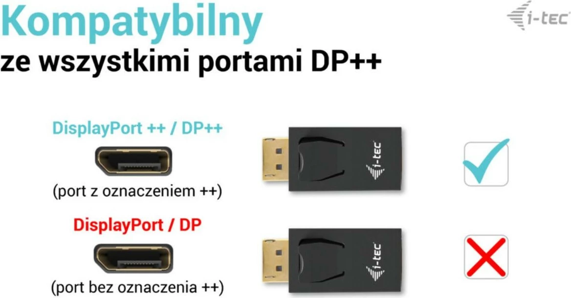 Adapter DisplayPort na HDMI, i-tec DP2HDMI4K30HZ, 4K/30Hz, črn