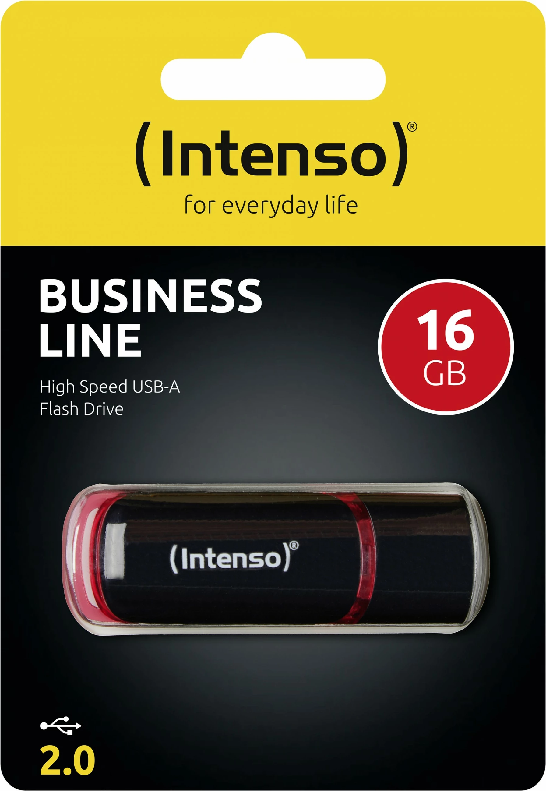 USB ključ Intenso Business Line 16 GB USB 2.0, črn/rdeč