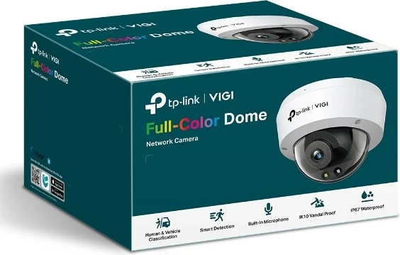Dome varnostna kamera, TP-LINK VIGI C240, 4MP, 2,8 mm, bela