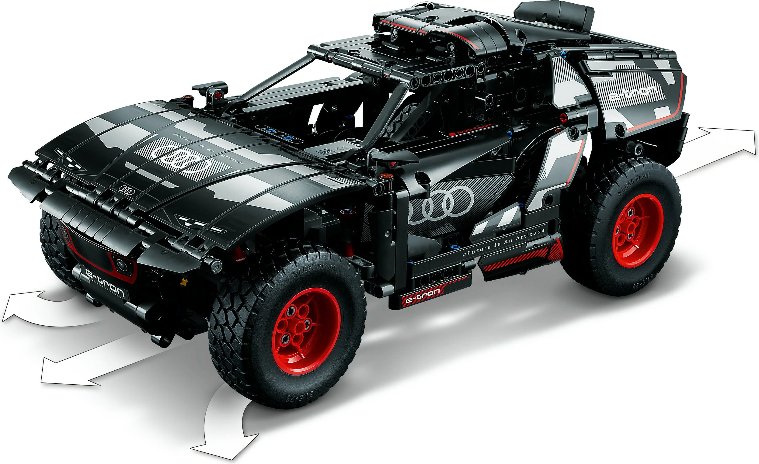 Model za sestavljanje Audi RS Q e-tron LEGO, 10+, plastika, 914 delov, 1,86 kg