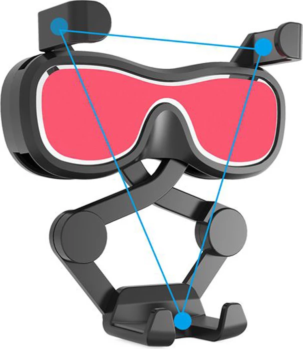 Držalo za telefon z zračnim osvežilcem Hurtel YC06, črno