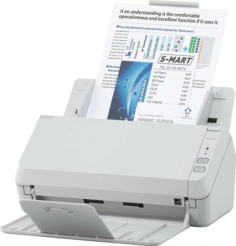 Skaner dokumentov Ricoh SP-1125N, 25 strani/min, dvosmerno skeniranje, Ethernet LAN, USB, bel