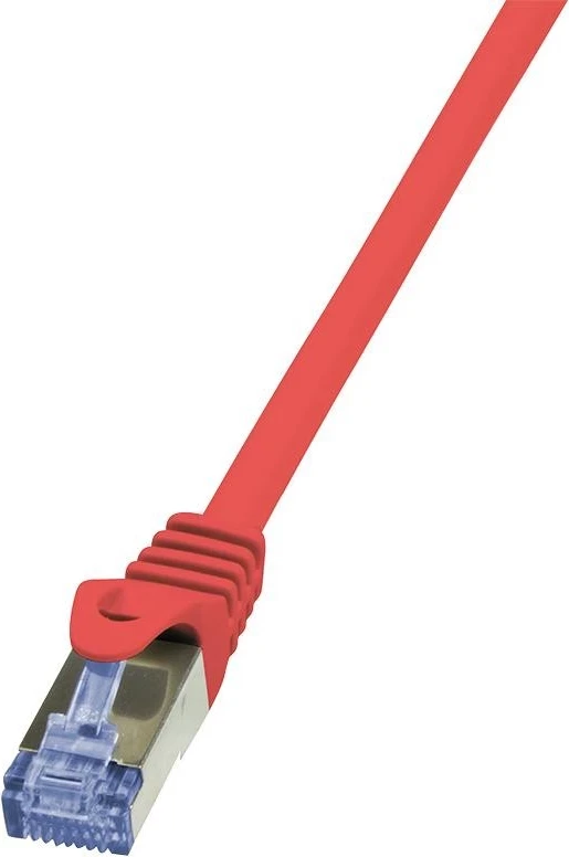 Omrežni kabel RJ-45 S/FTP, 0,25 m, rdeč LogiLink