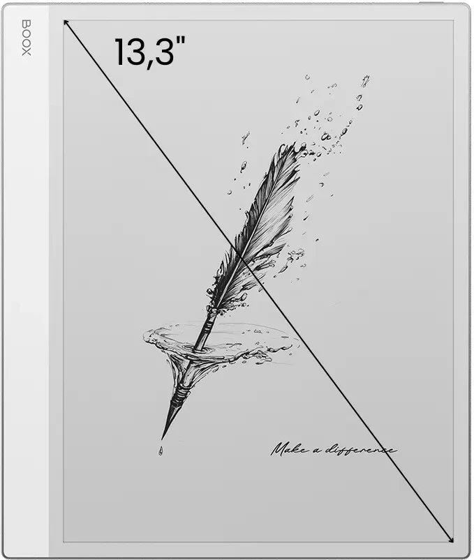 E-čitalnik ONYX Boox Note Max, 13,3 in, 128 GB, Wi‑Fi, siv