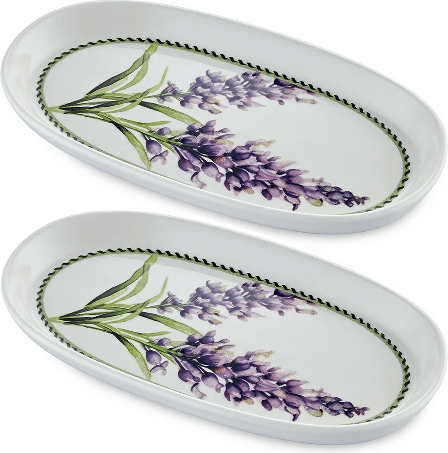 Set servirnih krožnikov (2 kosa), Hermia PRC0010, lila