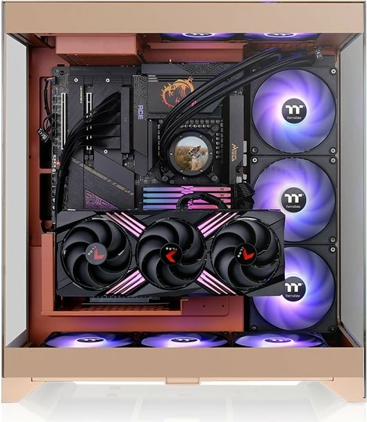 Računalniško ohišje Thermaltake CTE E550 TG, Midi Tower, Gravel Sand