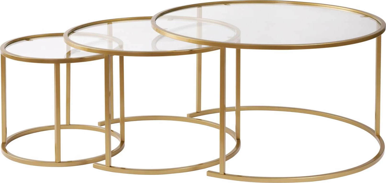 Set mizic za kavo, Nordure Aurum - 80, 60, 42 - zlata, prozorno