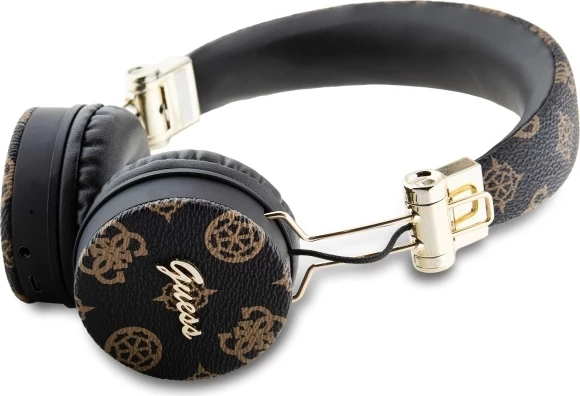Slušalke Bluetooth on-ear Peony Script, IPX4, črne, Guess GUBH70EPOSMK