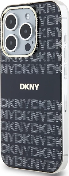 Ovitek DKNY IML Mono & Stripe MagSafe za iPhone 13 Pro Max, črn