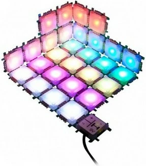 Set LED luči 7 barv, modra, zelena, oranžna, rdeča, topla bela, rumena ALLNET BrickRknowledge