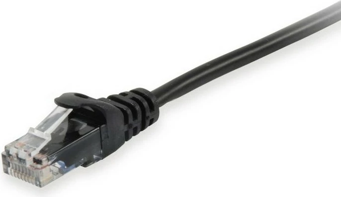Kabеl Cat6A 1 m, RJ-45, črn - EQUIP