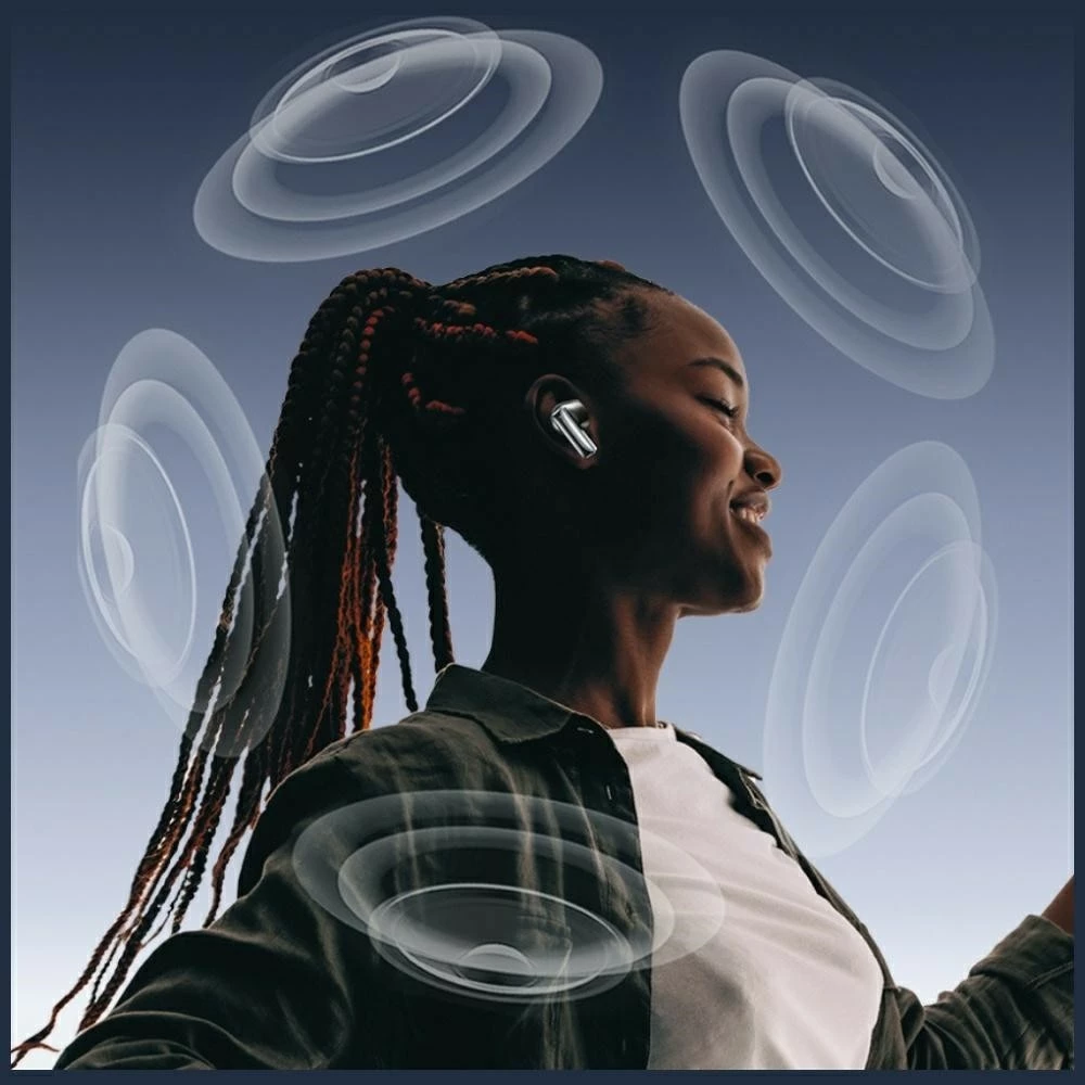 Brezžične TWS slušalke AWEI TP100, Bluetooth 5.4, ENC, polnilni etui z LCD zaslonom, 20 h, črn