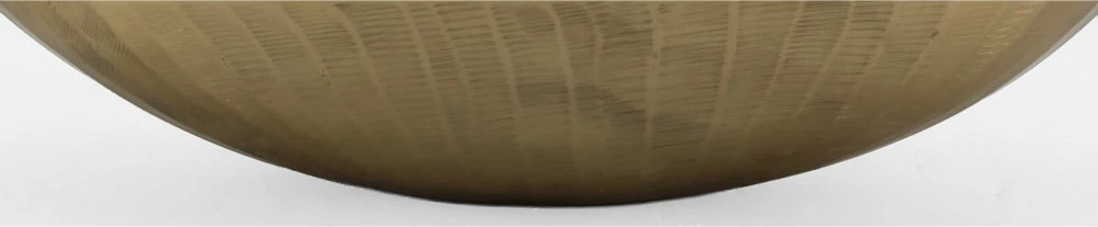 Dekorativna posoda CIOTO, aluminij, zlata, 43x18x9 cm