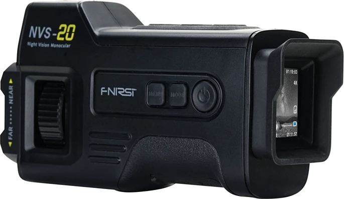 Digitalni nočni monokular, FNIRSI NVS-20, 4K snemanje, 36 MP fotografije, 6x povečava, IR 850 nm, zaslon 1,54", pomnilnik 32GB, baterija 18650