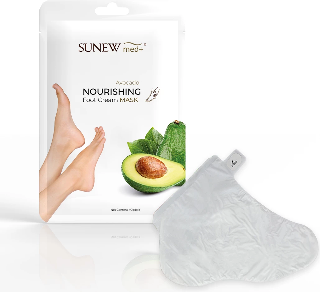 Maska za stopala za ženske, SunewMed+ Avocado, 40 g