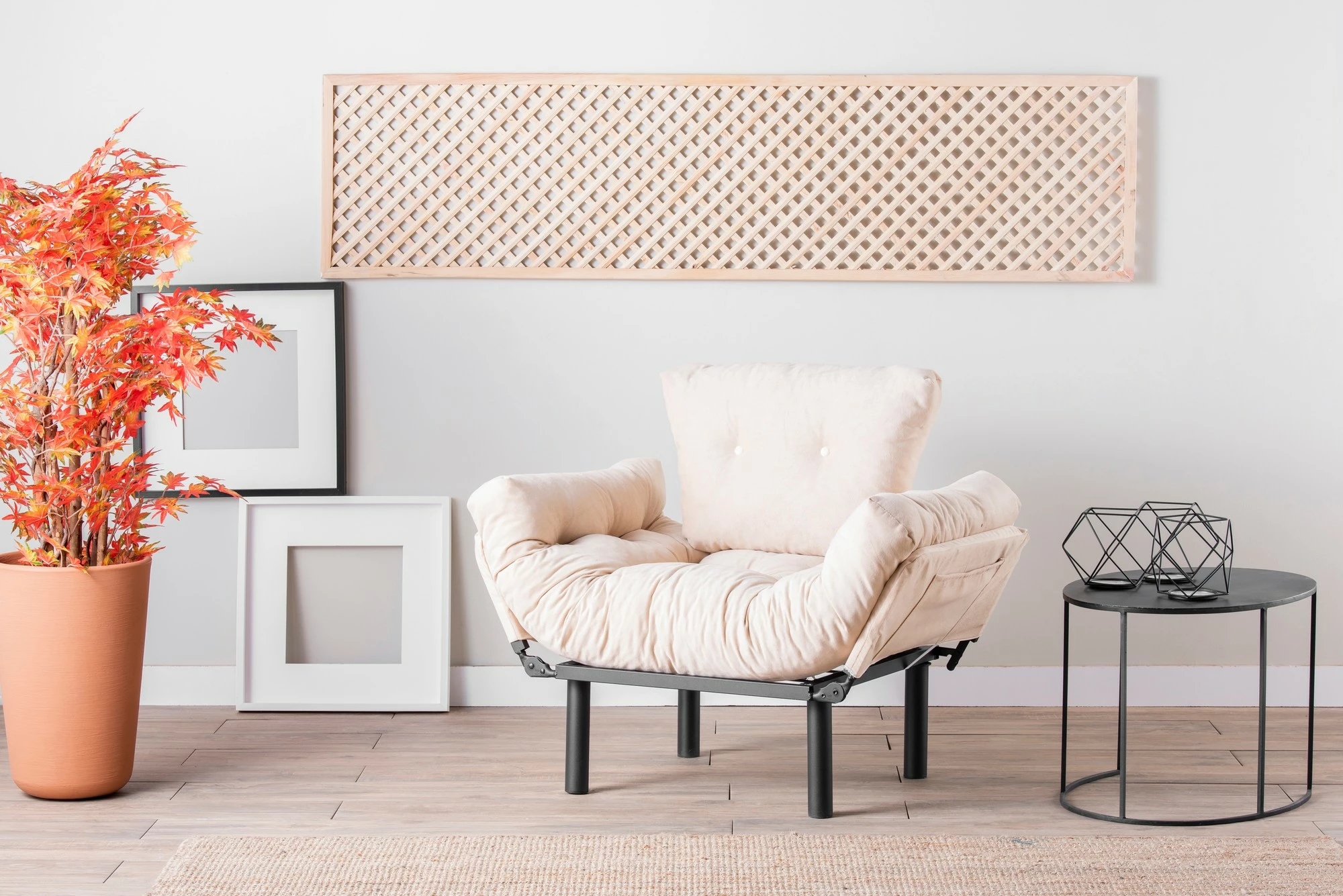 Naslonjač Wing Nitta Single, Atelier del Sofa, krem