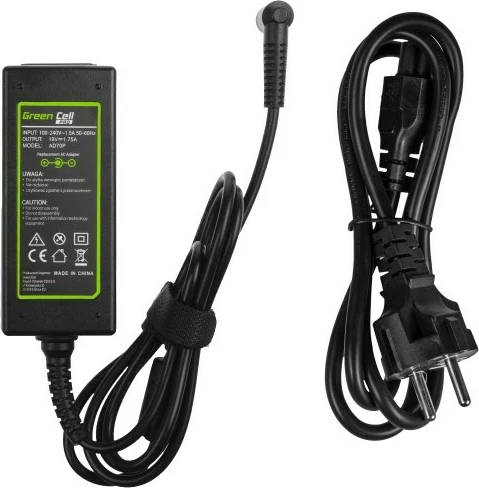 Polnilec za prenosnik Green Cell AD70P, 33 W, črn