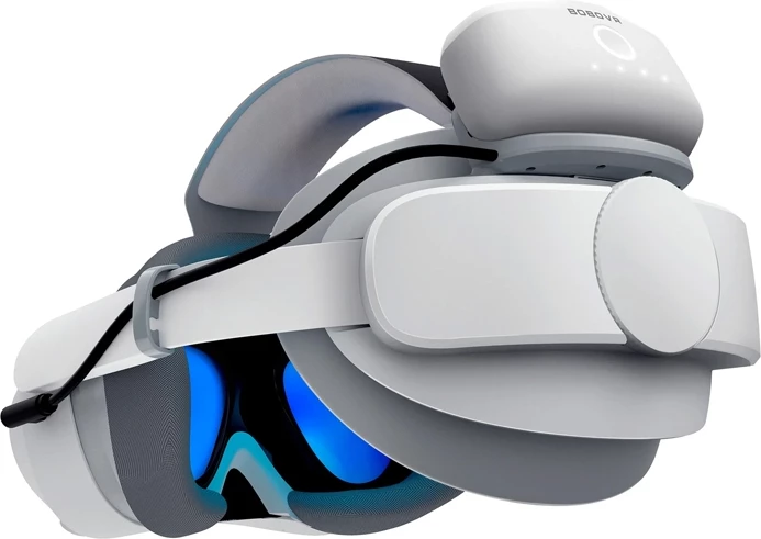 Trak z baterijo 5200mAh, bel — BoboVR P4S za Pico 4 Ultra/Ultra Enterprise