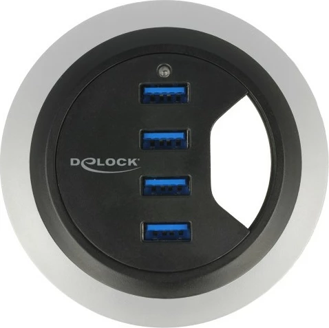 USB razdelilec DeLOCK 62868, 4 vrat, USB 3.2 Gen 1, 0,95 m, črn