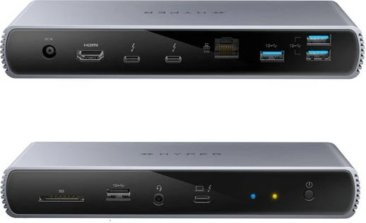 Docking postaja Thunderbolt 4 Targus, 4x USB 3.2, HDMI, Ethernet, SD, siva