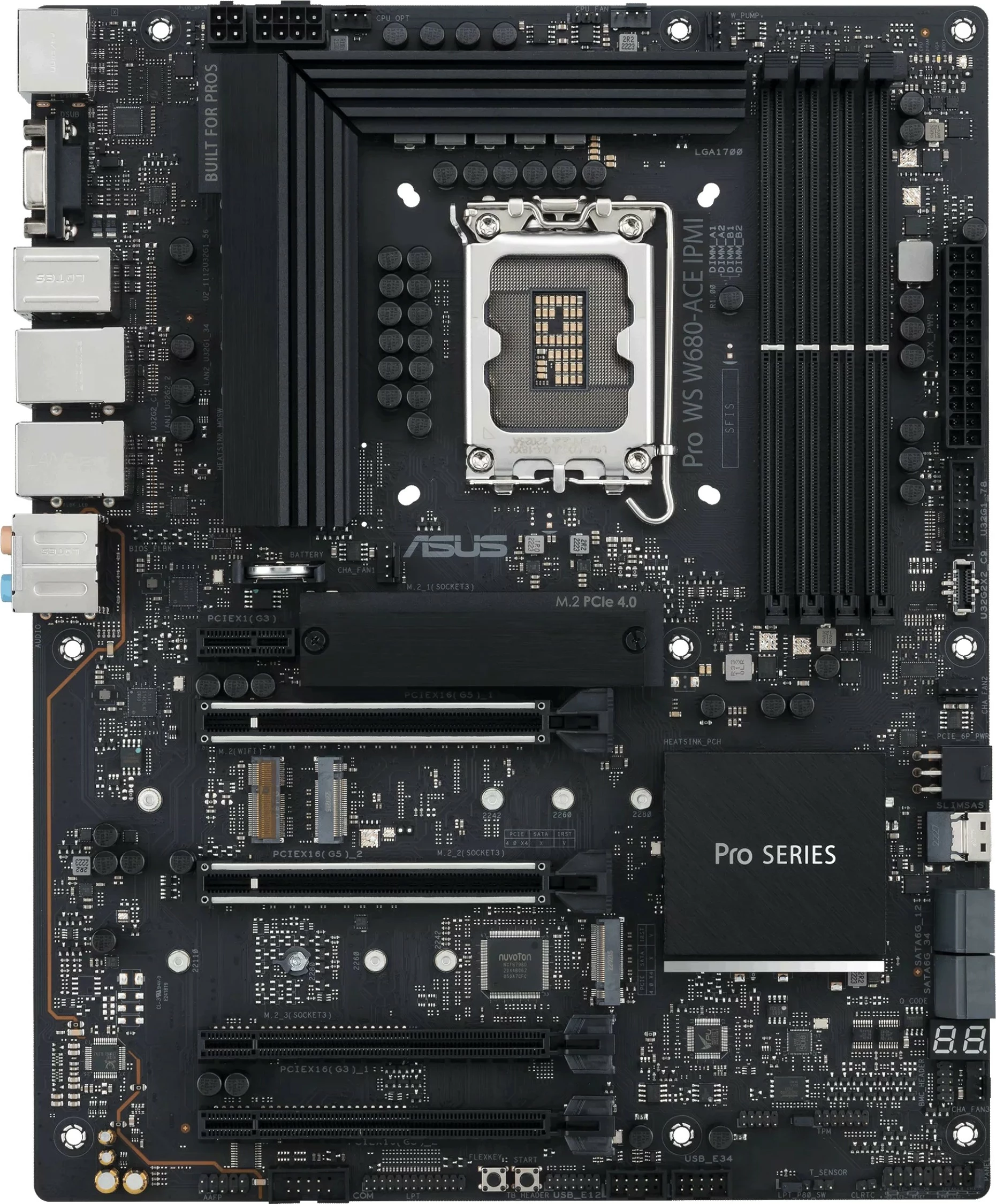 Matična plošča ASUS PRO WS W680-ACE IPMI, Intel, LGA 1700, DDR5-SDRAM, 128 GB