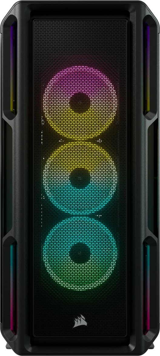 Midi tower z RGB osvetlitvijo Corsair iCUE 5000T, črn