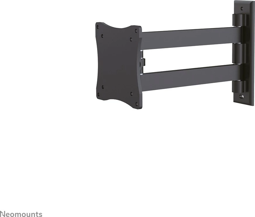 Fleksibilen nosilec za steno Neomounts FPMA-W820BLACK za monitor/TV, full motion, 10–27 col, aluminij, črn