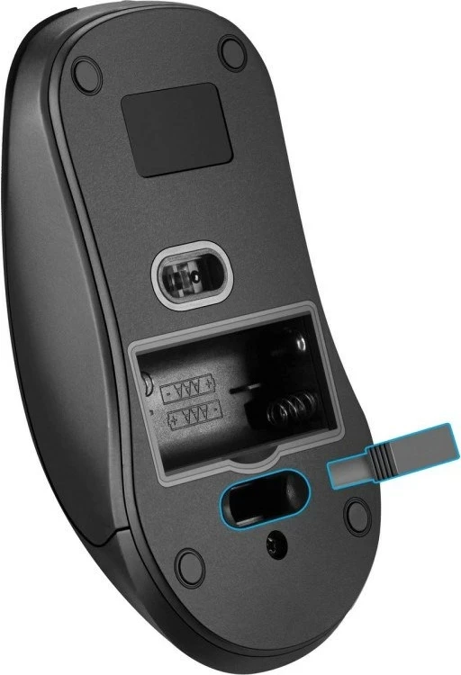 Brezžični tiho miš Defender Nexus MS-195 RF, črna