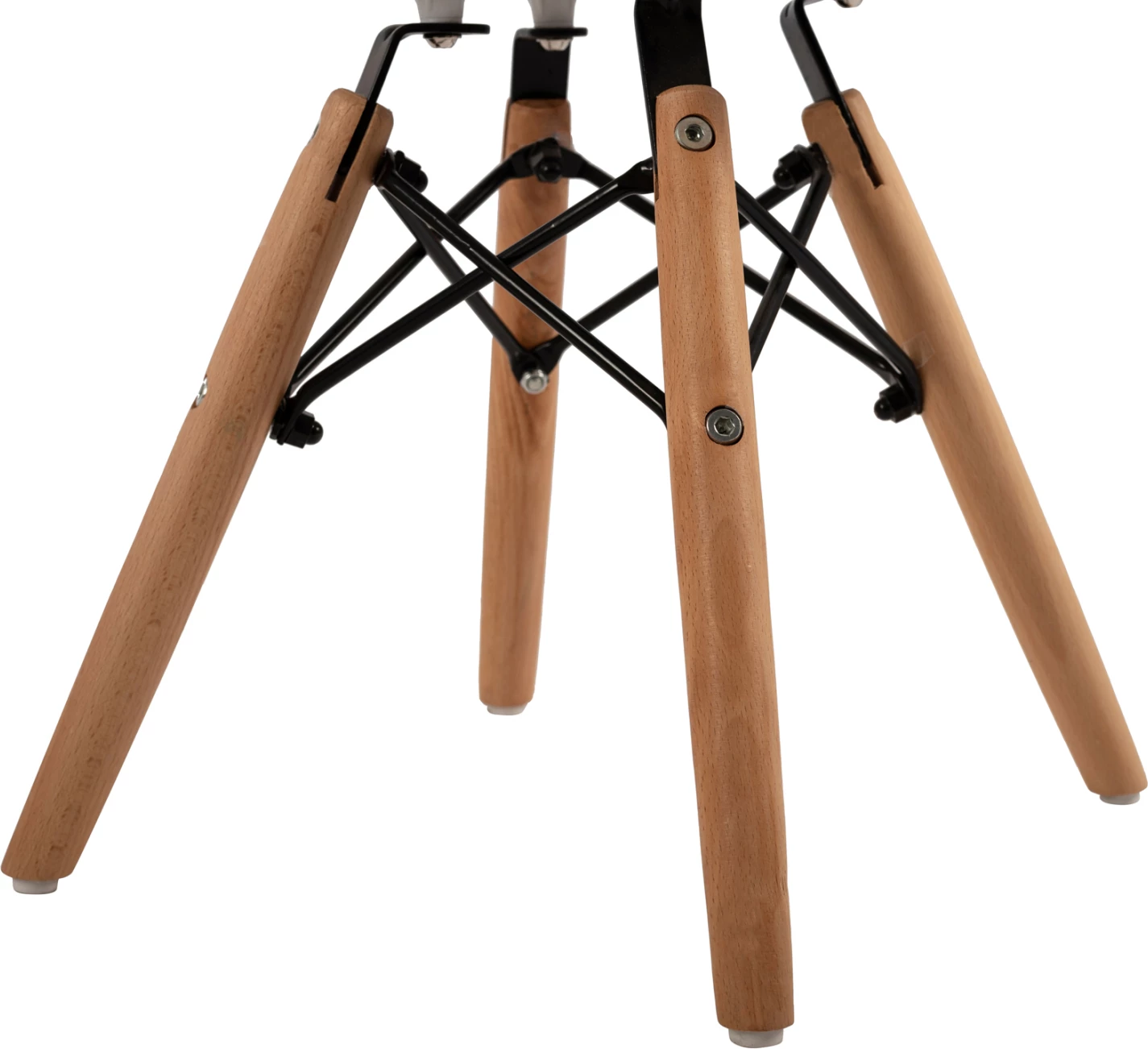 Stol Twist Kid FH8453.01 z lesenimi nogami in sedežem PP bel 30,5x33x59 cm, set 4 kosov