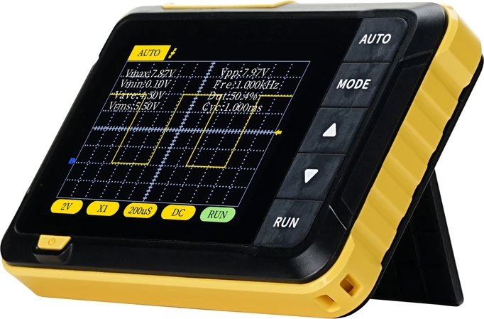 Mini prenosni osciloskop, FNIRSI DSO152, 2.5MS/s, pasovna širina 200 kHz, ±400V, zaslon 2.8", baterija 1000 mAh, USB-C, s sondami in kablom