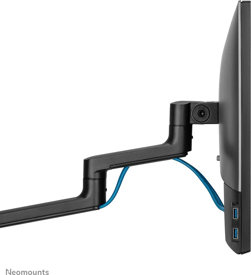 Nagibno ročno držalo za mizo za monitor in prenosnik, Neomounts DS20-425BL2, 27", črno