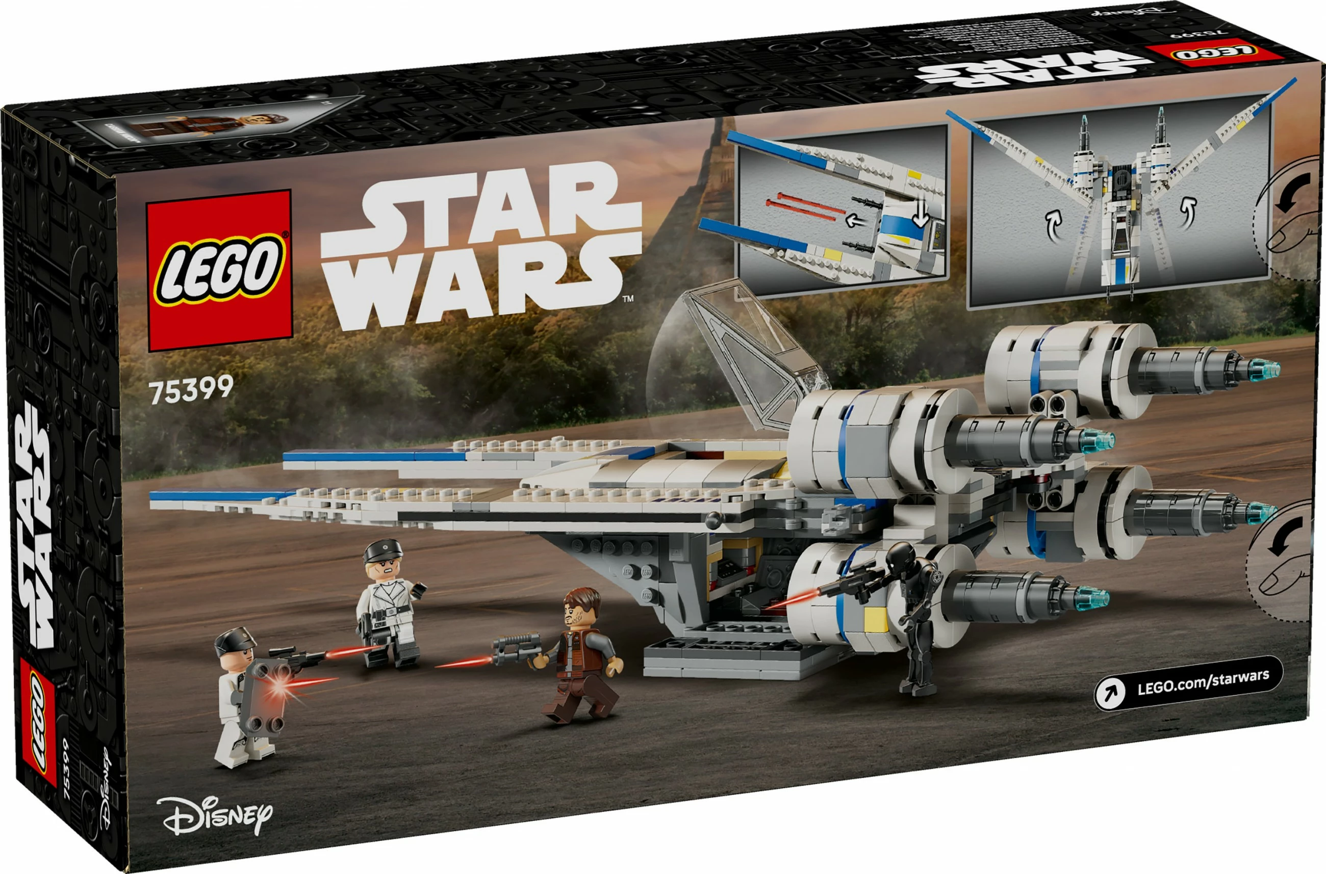 Set za sestavljanje Rebel U-Wing Starfighter 75399 LEGO Star Wars, 594 delov, večbarven