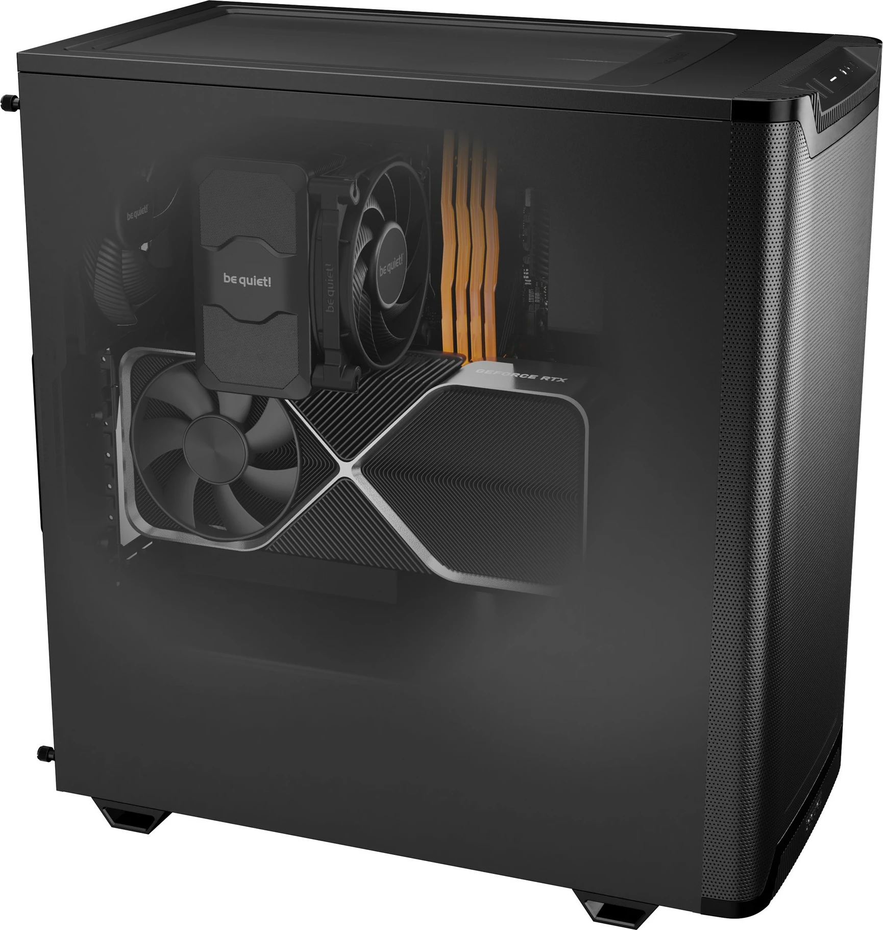 Kompjuterska ohišje be quiet! PURE BASE 501 Airflow Black, Midi Tower, ATX, micro ATX, Mini-ITX, črno