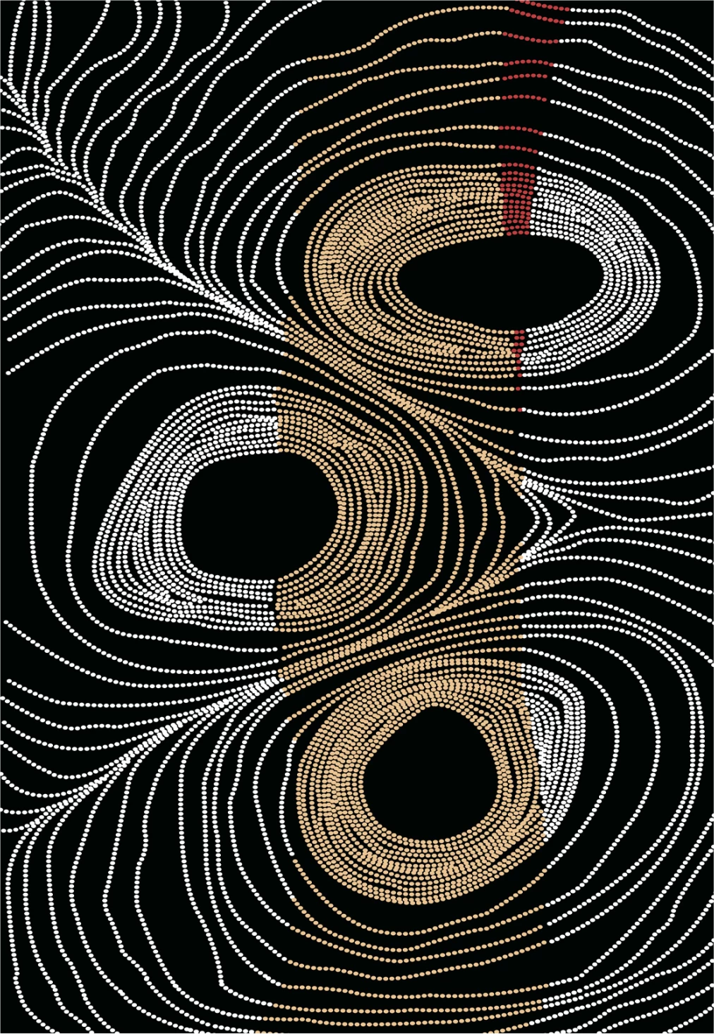 Črna-siva preproga s franjami JOSIANE 160X230cm