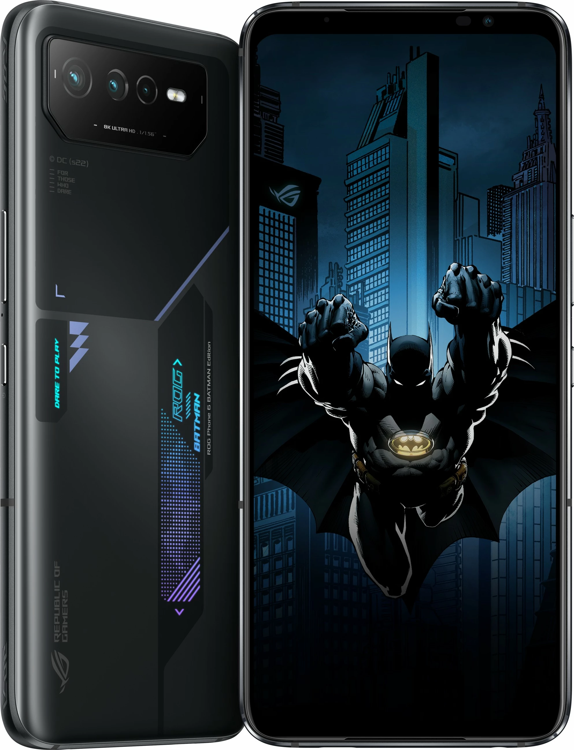 Mobilni telefon ROG Phone 6 BATMAN Edition ASUS, 12 GB, 256 GB, 50 MP, Android 12, črn